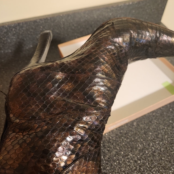 BALLY Python Snake Boots - Picture 2 of 9